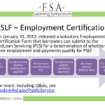 Employee Certification Form PSLF