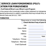 PSLF Forgiveness Form